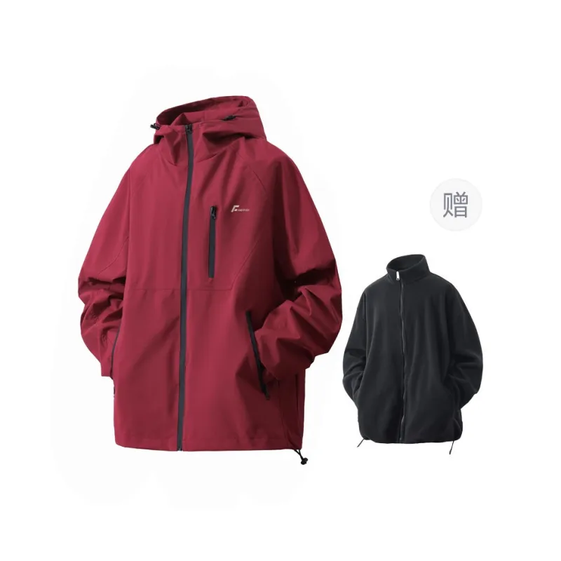 FASTFISH Thermal 3 in 1 Windbreaker Jacket Unisex Khaki-6
