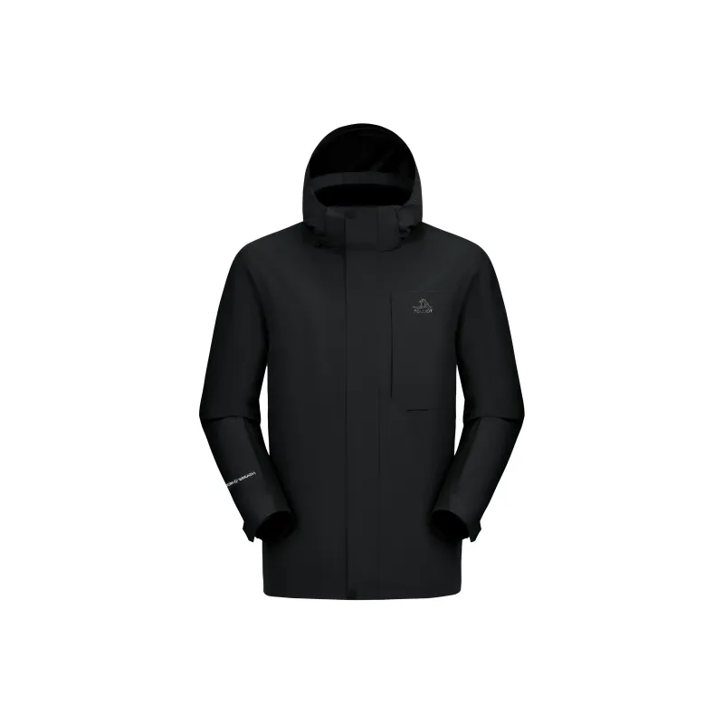 PELLIOT Water Resistant Windproof Breathable Warm Detachable Windbreaker Jacket Men's-0