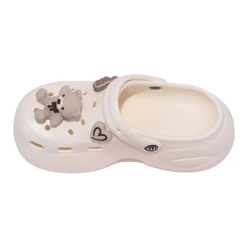 TEDDY ISLAND Teddy Love Women's Summer Home Slippers Outerwear With Squashy And Bouncy Feeling Thickened EVA Base