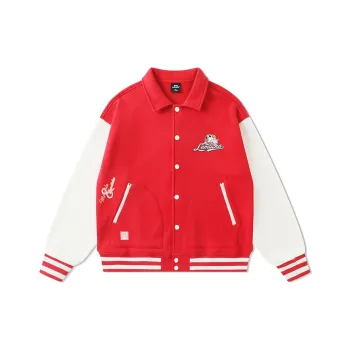 LAMLICKA Baseball Jacket Unisex Red