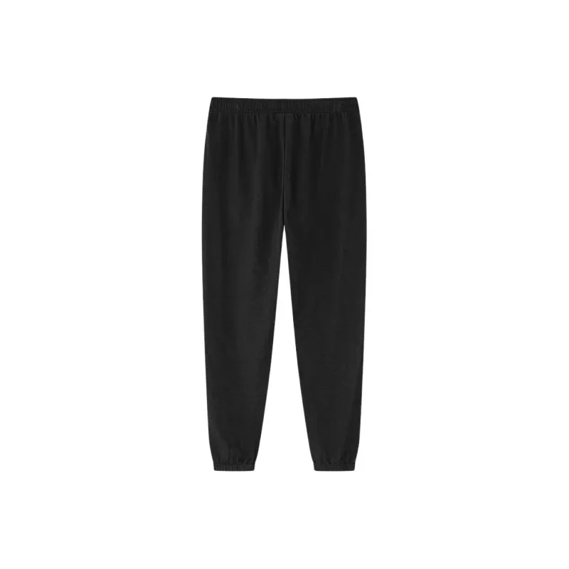 Erke Life Collection Knitted Sweatpants Women's Jet Black-1