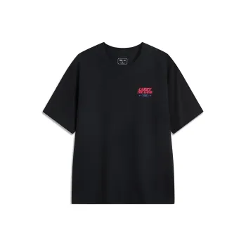 LiNing x LEAGUE OF LEGENDS Sports Life Collection T Shirt Unisex Black/Back Police Woman
