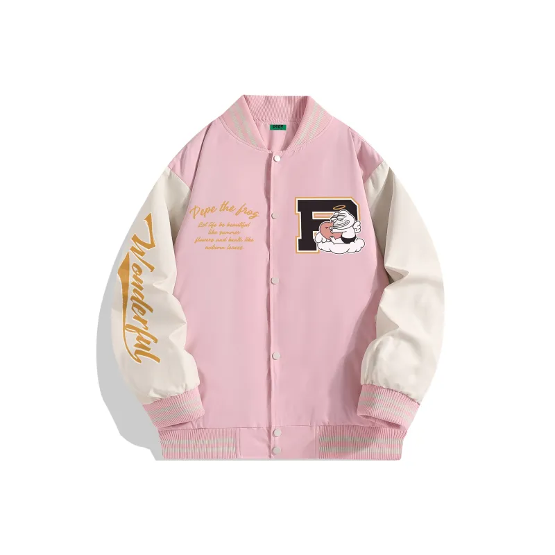 Pepe The Frog Baseball Jacket Unisex-0