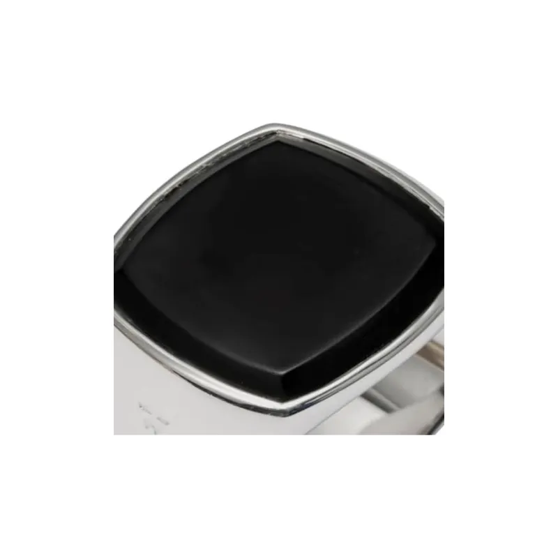 TOM WOOD Black Agate Rings Unisex Black-2