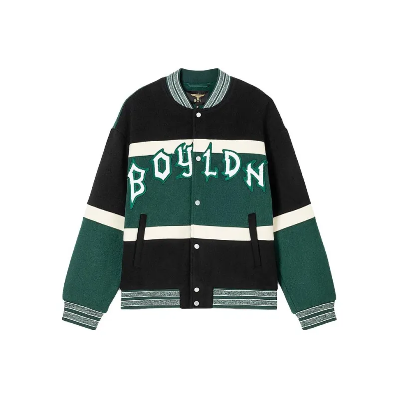 Boy London Baseball Jacket Unisex Green-0