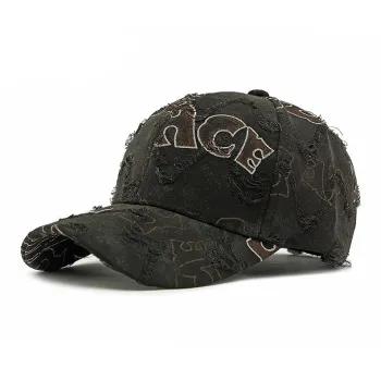 NOMK Polyester Baseball Caps Unisex Black/white/dark Gray/khaki
