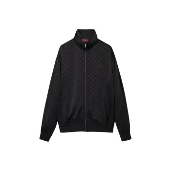 GUCCI Gg Satin Zip Jacket