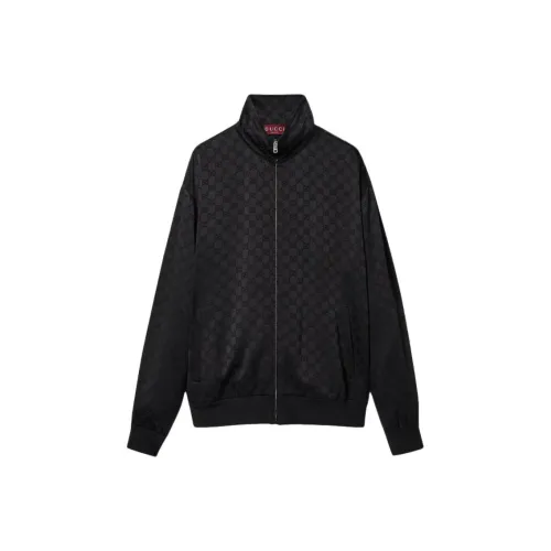 GUCCI Gg Satin Zip Jacket