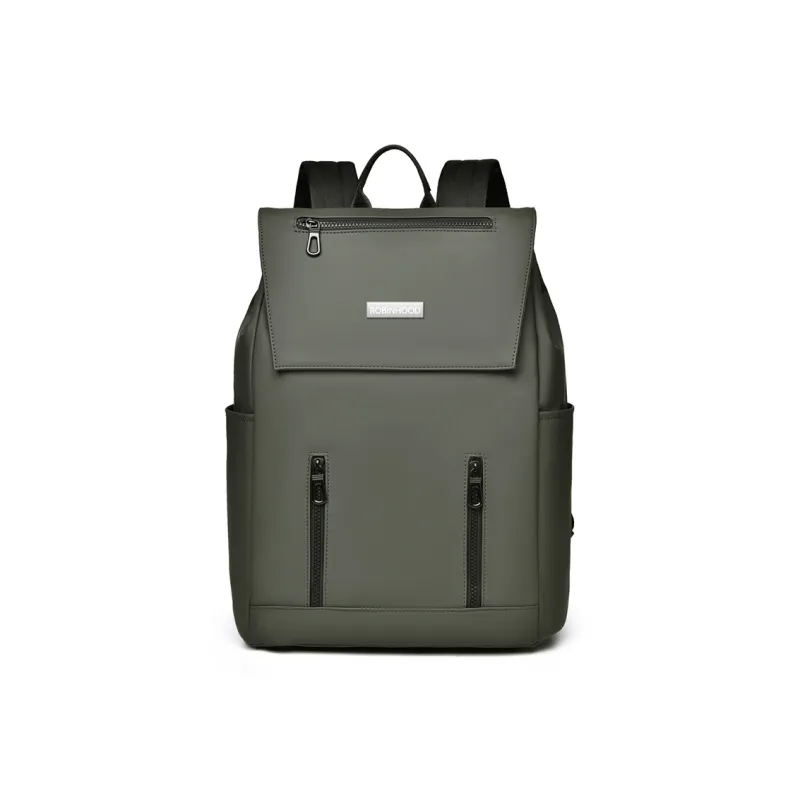 ROBINHOOD Oxford Backpack Regular Men's Black/Gray/Green-9