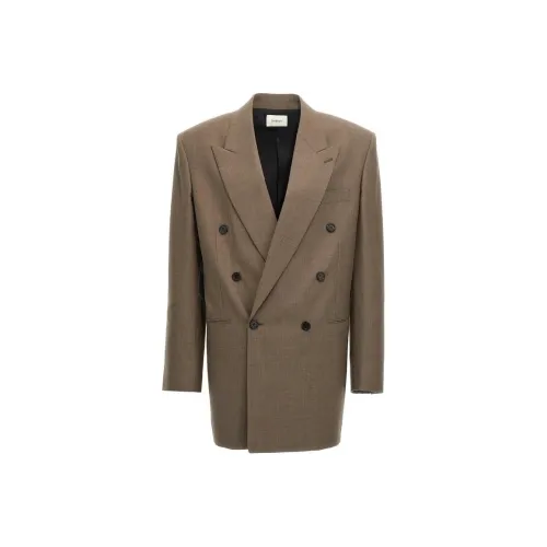 SAINT LAURENT Double-Breasted Long-Sleeved Blazer