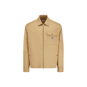 Moncler Ciamicia Logo Patch Zipped Shirt Jacket