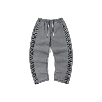 XXGOGO Straight Jeans Unisex Gray