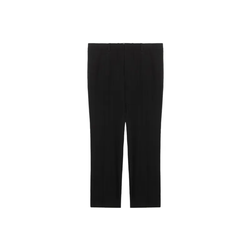 Burberry Grain De Poudre Wool Tailored Trousers-0