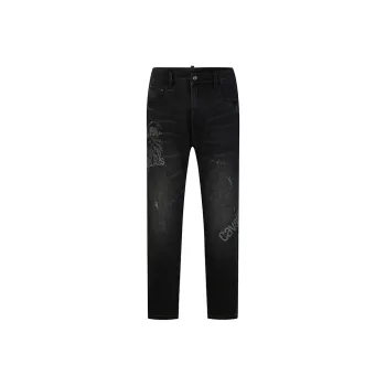 Cavalli Class Straight Fit Jeans Men's Black