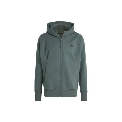 Adidas Z.N.E. SS24 True Healing Collection Hooded Track Jacket Jackets Coats Men's Ivy Green