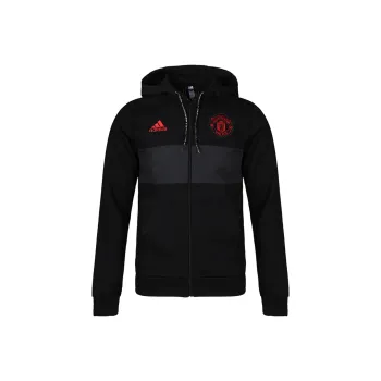 Adidas MUFC Manchester United Soccer Collection FZ HD Jackets Coats Men's Black