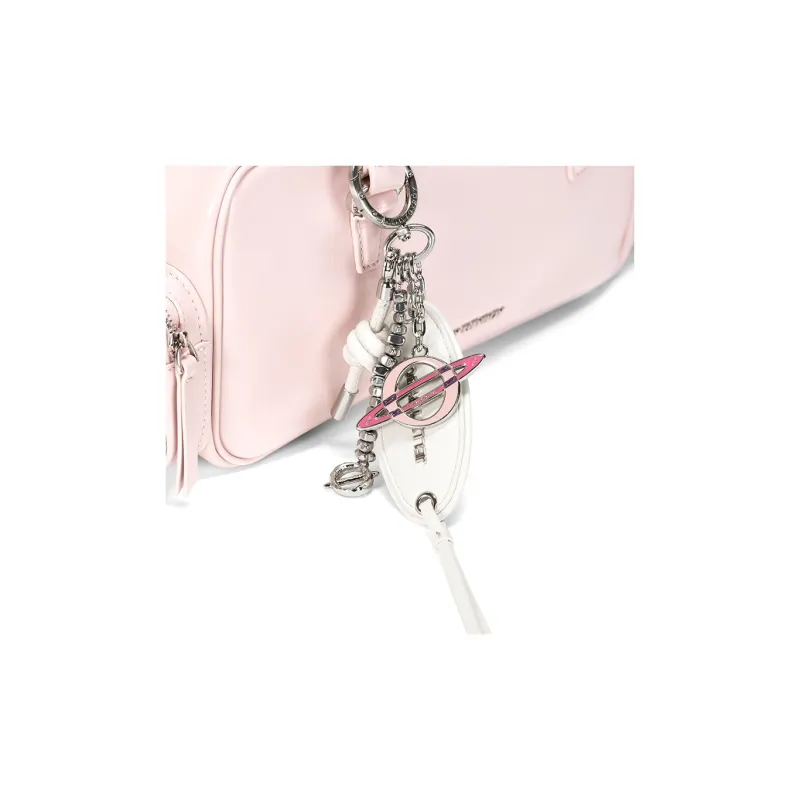 JELLYTOYBOY Fabric Bag Accessory Small Size Unisex Pink/White Color-4