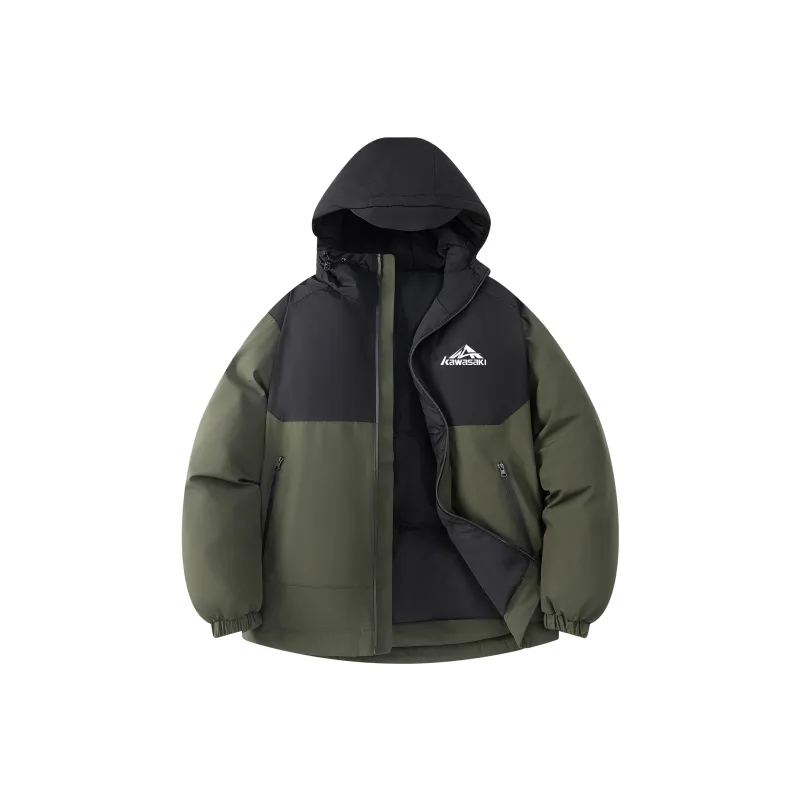 Kawasaki Down Jacket Unisex Pure Black-4