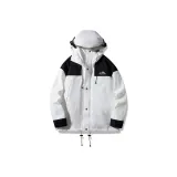 White Single Windbreaker Jacket
