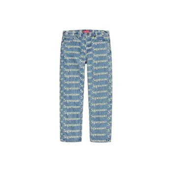 Supreme Frayed Logos Regular Jean