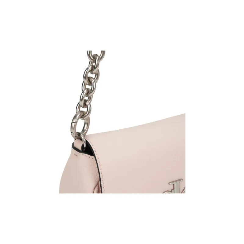 CALVIN KLEIN Blended Material Crossbody Bag Medium Size Women's Shell Pink-5