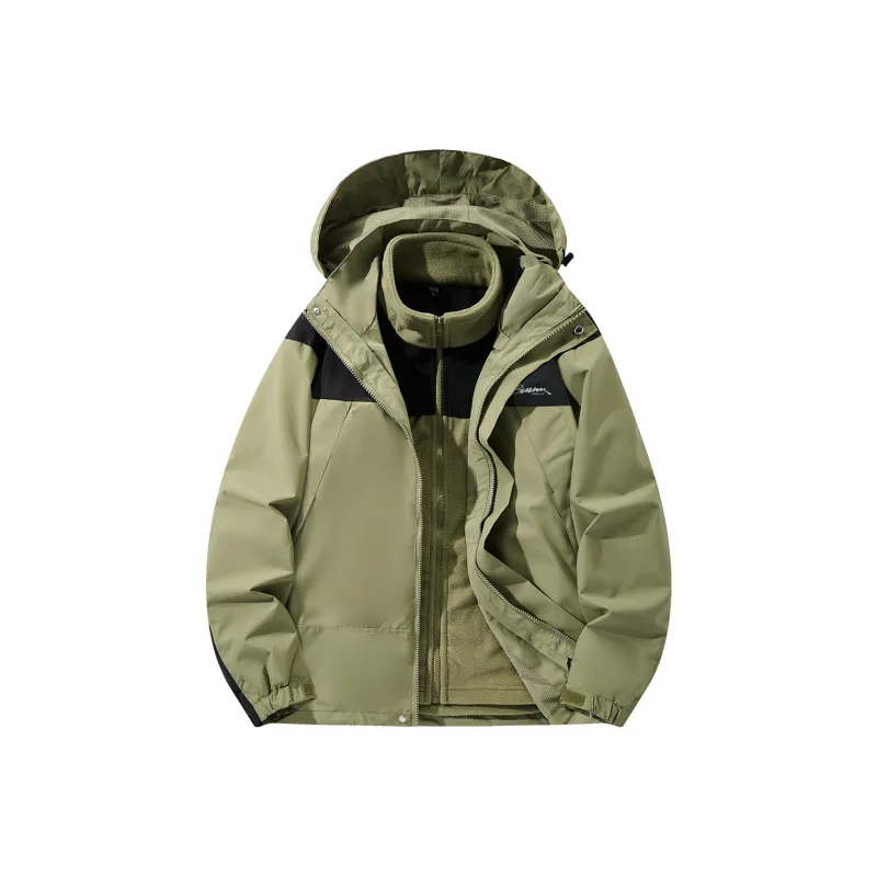 Feiyue Water-Resistant Windproof Warm Cold-Resistant Windbreaker Jacket Unisex-16