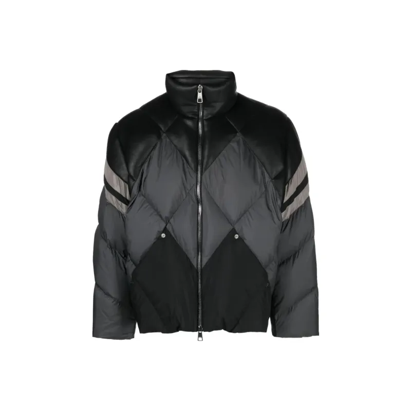 Neil Barrett Panelled Mock-neck Padded Jacket-0