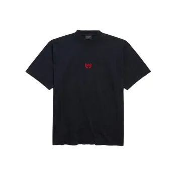 Balenciaga Laurel Logo embroidered T shirt
