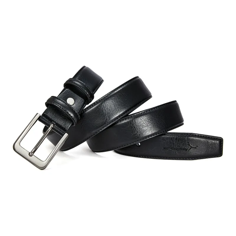 RED DRAGONFLY Cow Leather Belts Unisex Black 3.3cm-2