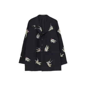 Yohji Yamamoto Angels print Single breasted Blazer