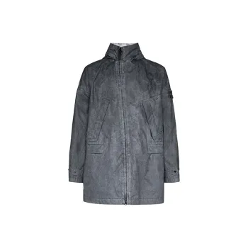 STONE ISLAND Parka Coat Men's Dark Gray