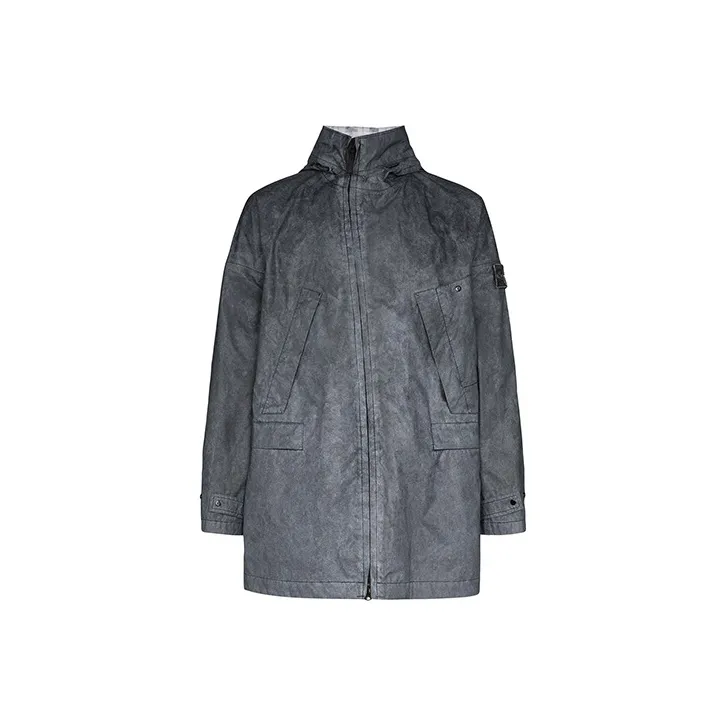 STONE ISLAND Parka Coat Men's Dark Gray-0