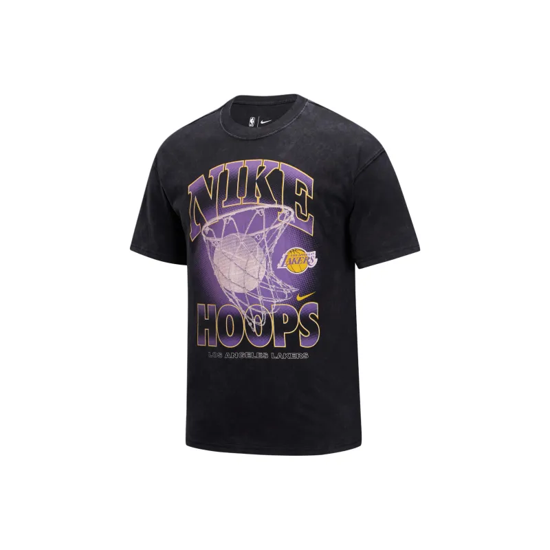 Nike x NBA Courtside Los Angeles Lakers T Shirt Men's Black-0