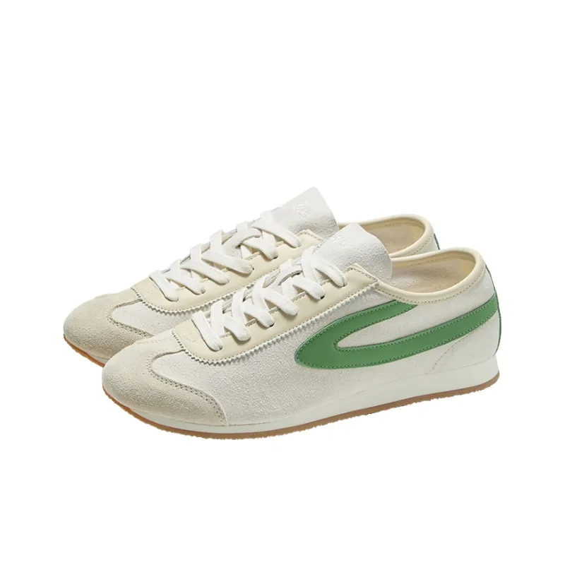 Norman Walsh Slip Resistant Low Top Casual Shoes Unisex White Green-1