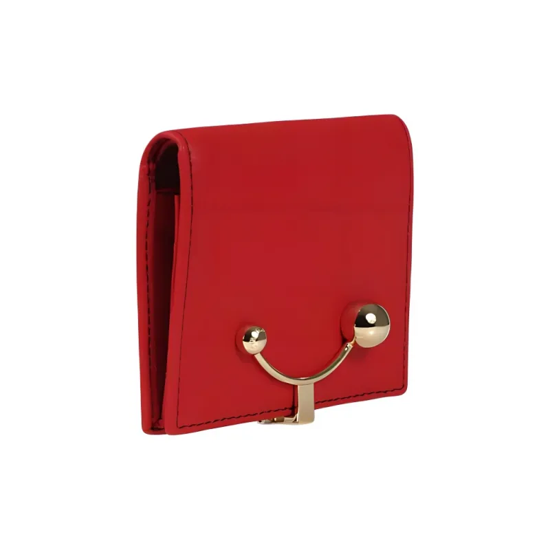 Strathberry Calfskin Wallet Women's Red-1