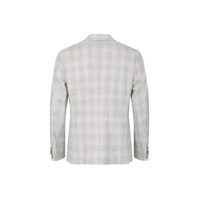 Zegna SS25 Business Suit Coat Men's Light Gray-1