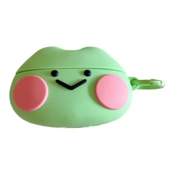CHRROTA Compatibility With Apple AirPods 4 Silicone 3D Effect Frog Headphone Protective Cover Headphone Cases