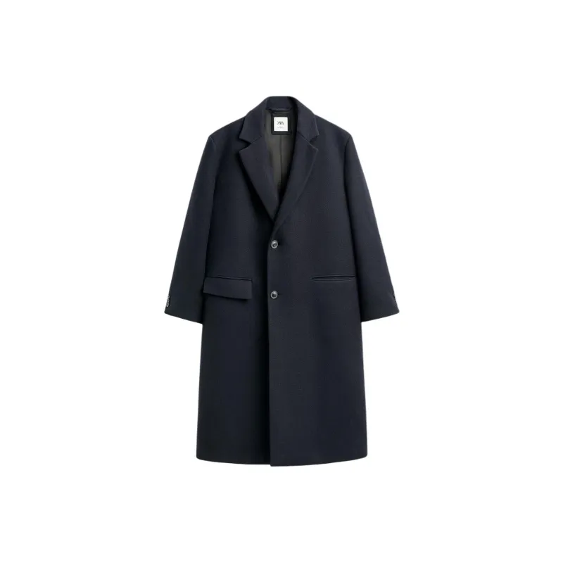 ZARA Coats Men Sea Blue-0