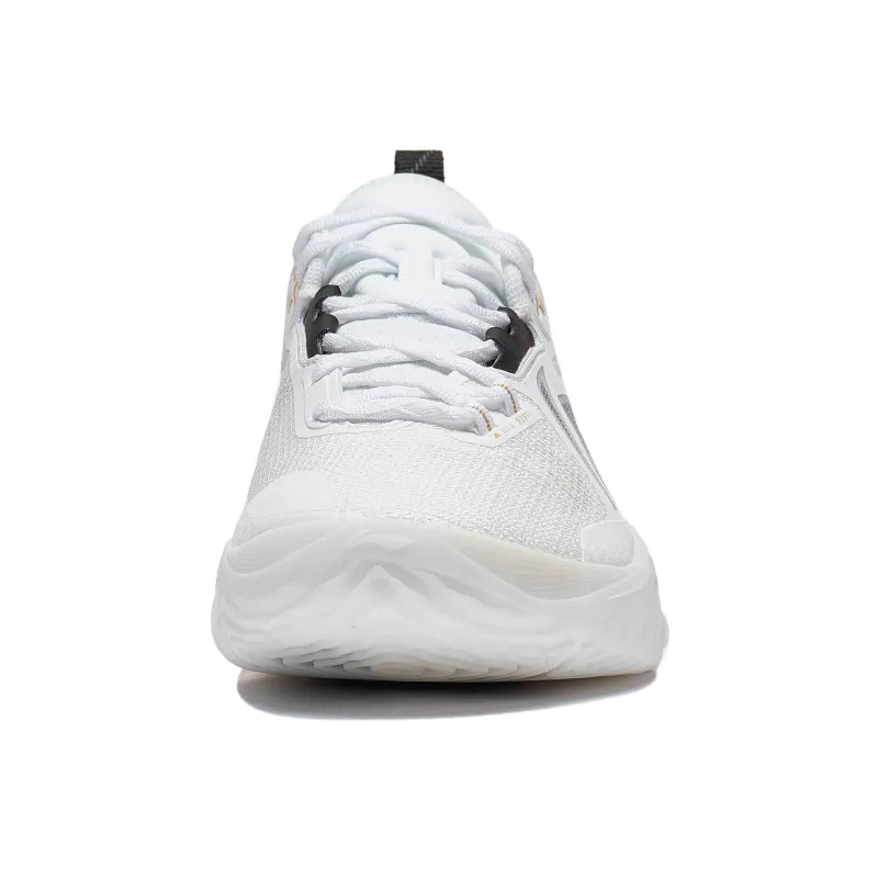LiNing Speed 10 Abrasion Resistant Cushioning Slip Resistant Breathable Low Top Basketball Shoes Men's White-4