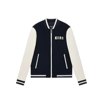 MICHAEL KORS Baseball Jacket Men's Navy Blue