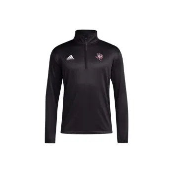Adidas Free Shipping With AdiClub Texas A&M Aggies Long Sleeve 1/4 Zip Knit Jacket