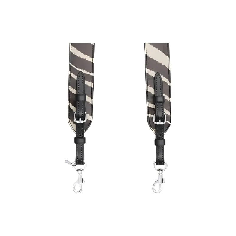 COACH Calfskin Strap Bag Accessory Women's Black White-2