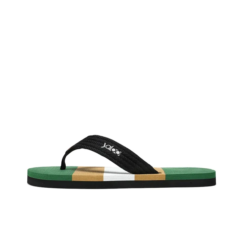 Yalu Preferred Rubber Sole Woven Abrasion Resistant Slip Resistant Flip Flops Men's-6