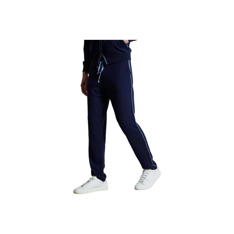COLOMBO Knitted Sweatpants Men's Marine Blue-0