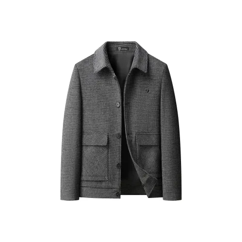 Automobili Lamborghini Jackets Coats Men's Gray