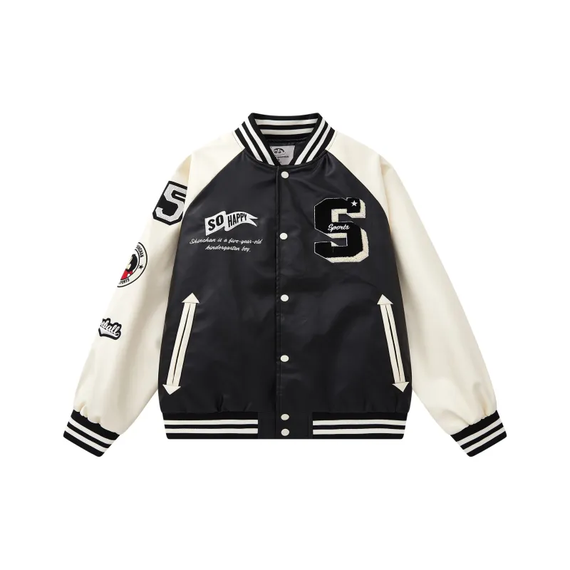 Crayon Shinchan Baseball Jacket Coat Unisex-0