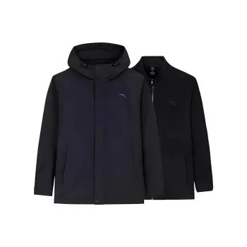 Anta Variety Training Collection Warm Water Repellent Windbreaker Jacket Men's Basic Black