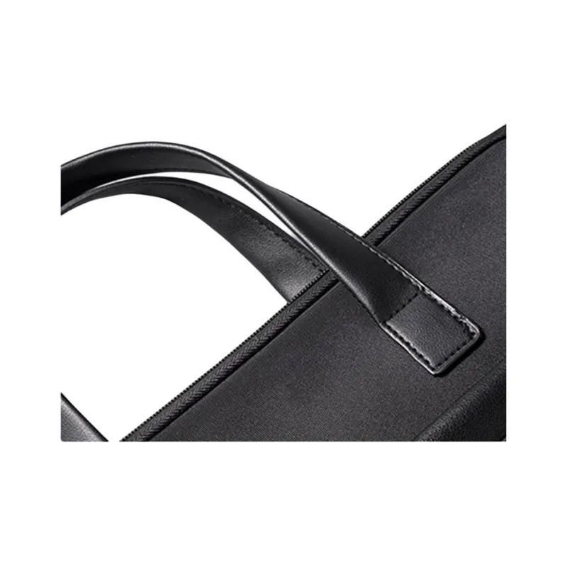 Deli Polyester With PU Briefcase Regular Men's Black-2