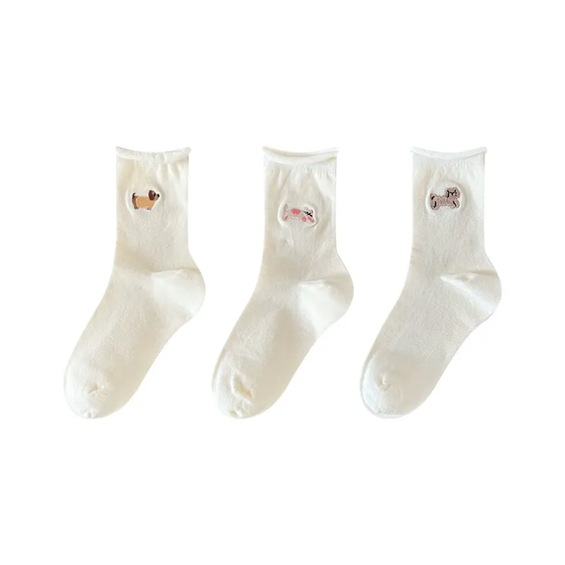 Moremoli Mid Calf Socks Women's 3 Pack-7