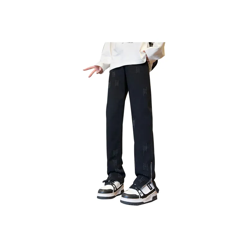 RENBEN Luxury Streetwear Men's Pants Versatile Summer Jeans Unisex-12